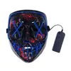 Amazon Wish Máscara Luminosa de Halloween El Luz Fria Ktv Festa Dançante Ledmask Fluorescente El Luz Fria