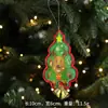 Decoración Navideña Colgante para Árbol de Navidad Transfronteriza Mini Árbol de Navidad Colgante de Estrella de Cinco Puntas Decoración para Ambiente de Fiesta Ventana