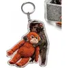 Producto nuevo transfronterizo acrílico plano 2D Protect Punch El Mono muñeco orangután colgante
