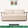 Sofá de Teak para Exterior Nórdico Moderno Minimalista Pátio Jardim Villa Móveis de Madeira Maciça Combinação Livre