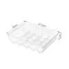 Caja de huevos a prueba de golpes para coche, bandeja de huevos a presión, ranura para caja de huevos de pato frescos para refrigerador, caja de almacenamiento de huevos portátil a prueba de caídas