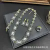 Nuevo Conjunto de Diamantes Checos de Cristal Swarovski, Joyería Vintage, Collares de Nicho, Joyería Incrustada de Diamantes, Suministro del Fabricante al por Mayor