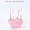 Bolsa Satchel Arco de Feriado Caixa de Flores em Forma de U Cesta de Flores Recortada Bolsa para Arranjo de Flores Pacote de Material DIY Floral Feito à Mão Estoque Pronto