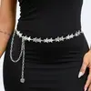Nueva Cadena de Cintura con Forma de Estrella, Cinturón Accesorio de Metal, Cadena de Cintura de Moda para Vestidos y Faldas