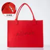 2026 Novo Estilo Sacola Tote de Lembrança Sacola Tote de Presente Sacola de Armazenamento Sacola Tote de Feltro Festivo Vermelho Fabricante