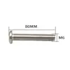 Fábrica fuente hierro galvanizado perno de cabeza plana herrajes para muebles accesorios conector cabeza grande plana cabeza hexagonal tornillo