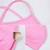 Novo Top de Yoga Costas Lisas Beleza Feminino com Alças Cruzadas Secagem Rápida Ajustado Roupa Íntima Esportiva Peça Externa