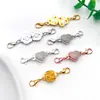 Pulsera con Cierre Magnético de Flor de Rosa de Aleación Transfronteriza Conexión de Collar Cierre Magnético de Corazón Cierre de Joyería Accesorios de Joyería DIY
