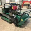 Bastidor de Cortacésped con Control Remoto Agrícola Hogareño Pequeño Autopropulsado Tracción en las Cuatro Ruedas Máquina de Cosecha y Deshierbe Cortacésped de Orugas