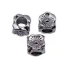 8.2X8X8Mm 1.7g Color Plata Antigua Flor de Cuatro Caras con Agujero Grande Cuentas Accesorios para Joyería DIY Venta Caliente Directo del Fabricante