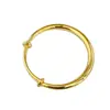 Tienda de Oro Mismo Estilo Pulsera de Anillo Lisa Ponderada 6N Push-Pull, Pulsera de Color Sólido de Larga Duración, Pulsera Gruesa Ajustable