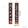 Nova faixa de Natal xadrez vermelho e preto transfronteiriça, suprimentos de decoração para ambientação de festa de fim de ano