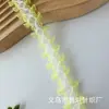 Em Estoque Renda de Chiffon com Acabamento 2,5cm Estilo Chanel Dupla Face para Roupas Vestido Princesa Acabamento de Renda