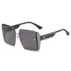 Llegada Nueva 2022 Gafas de Sol Sin Marco Borde Cortado Anti-UV para Mujer Tendencia Celebridad de Internet TikTok Ins Mismo Estilo Gafas de Sol