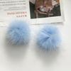 Zhen Tu 4cm Pompon de Piel de Visón Multicolor Ultra-Hada Accesorios para Pendientes Pendientes DIY Accesorios para el Cabello Accesorios para Sombreros Materiales