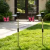 Luz de paisagem de beija-flor e borboleta movida a energia solar, decoração de jardim de pássaro com penas, estaca de jardim rotativa de beija-flor e borboleta movida a energia solar