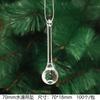 Novo Acrílico Transparente Cristal Floco de Neve Pingente Decoração de Natal Árvore de Natal Cristal Floco de Neve Decoração de Natal