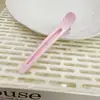 Pinzas de pico de pato color macarrón, pinzas para el cabello simples de estilo coreano para sujetar el flequillo y los cabellos sueltos mientras te lavas la cara, tamaño grande, pinzas para el cabello que no marcan