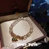 Joyas Estrella Luna Diosa Fritillaria Piedra Preciosa Pulsera Lujo Ligero Gama Alta Lazo Zirconia Collar traje