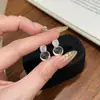 Pendientes Únicos de Zirconia Rosa y Cristal Blanco Artificial para Mujer, Lujo Ligero, Gama Alta, Pendientes Elegantes, Colgantes para Oreja 2026