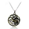 Cine y televisión alrededor de Europa y Estados Unidos nueve grandes familia Targaryen dragón de tres cabezas Stark collar con cabeza de lobo colgante de comercio exterior transfronterizo