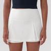 Shorts de Yoga Anti-Brilho Justos Elásticos Saia Evasê Saia de Golfe Saia de Cintura Alta
