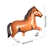Balão Grande de Alumínio em Formato de Cavalo Festival de Cowboy Ocidental Balão de Alumínio em Formato de Animal Novo Balão de Cavalo Atacado