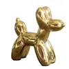 Ornamento Criativo de Cão Balão de Cerâmica Galvanizada Estilo Europeu e Americano, Entrada de Luxo Leve, Sala de Estar, Aparador, Decoração de Casa