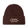 Otoño Invierno Estilo Americano Gorro de Lana Bordado con Letras Cálido para el Frío Gorro de Punto Versátil Estilo Coreano Moderno Unisex Estilo Pareja