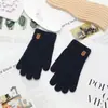 Guantes Cálidos Estilo Coreano para Invierno, Engrosados para Ciclismo, Separados por Dedos, a Prueba de Frío, Felpa de Cristal de Terciopelo para Pantalla Táctil, Lindos para Mujer Estilo Nuevo
