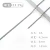 Cadena Trenzada de Acero Inoxidable 304 Kimberly 1.5-8mm Plateada Cadena Decorativa Trenzada a Prueba de Óxido Semiacabada para DIY