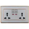 Material de Acero Inoxidable Interfaz de Pared para TV Enchufe de TV para Computadora Exportación Exportación Medio Oriente Enchufe sin Interruptor