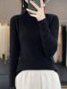 Suministrado Directamente por el Fabricante, Suéteres de Organza con Diseño de Cuello Semi Alto, Tejidos Elegantes para Otoño e Invierno, Ropa Interior de Nicho, Soporte para Venta al por Mayor Disponible