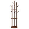 Perchero Giratorio Madera Maciza Grueso de Pie Perchero de Dormitorio Perchero Doméstico Interior Estante de Almacenamiento para Colgar Ropa