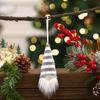 Decoraciones Navideñas Nuevas Transfronterizas Colgantes Pequeños Tejidos Navideños Árbol de Navidad Muñeco de Viejo sin Rostro Colgante Rojo
