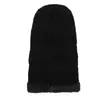 Chapéu Masculino de Inverno com Plus Veludo, Lã Espessa, para Ciclismo ao Ar Livre, Proteção Facial, Proteção de Pescoço, Chapéu de Tricô Quente de Peça Única