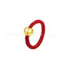 Anillo de Oro Puro 999 para Mujer, Estilo Nuevo, Anillo Trenzado de Cuerda Tejida Hecho a Mano, 24K, Venta al por Mayor para Regalos