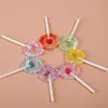 Acrílico Artificial Transparente Más Ojo de Oveja Uña Paleta Llavero Colgante DIY Flor Pequeña Joyería Accesorios