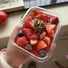 Caja de Mousse de Fresa Famosa en Internet Caja de Pastel de Fresa con Crema Caja de Pastelería Tiramisú Caja de Empaque para Hornear