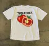 Camiseta de algodón de manga corta con cuello redondo y estampado retro clásico