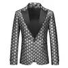 Traje de Color Nuevo para Hombre Casual de Negocios Traje para Hombre de Tienda Nocturna Anfitrión de Banquete MC Vestido Chaqueta Occidental Individual para Hombre