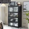Aparador Vitrina Gabinete de Cocina para el Hogar Gabinete Multifuncional para Té Gabinete de Aleación de Aluminio Gabinete de Almacenamiento Gabinete Organizador