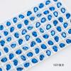 Taladro para uñas Dongzhou con punta de gota de agua de 8 x 6 mm, accesorios de joyería para bricolaje, taladro de vidrio K9, nuevo color, taladro adhesivo para uñas