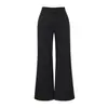 Pantalones de pierna ancha plisados de cintura alta, de celebridad de internet, dulces y picantes, que realzan la figura, para un look puro y seductor, ropa casual de vacaciones, pantalones acampanados sencillos
