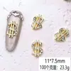 Accesorios para Uñas de la Fortuna Estilo Nuevo, Aleación Super Brillante de Lujo Ligero con Símbolo de Dólar y Diamantes, Decoraciones para Uñas Portátiles al por Mayor