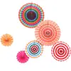 Amazon conjunto flor de leque de papel dourado decoração casamento janela loja leque dobrável leque de flor de papel casamento