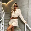 Blazer de alta qualidade estilo francês transfronteiriço, novo modelo outono 2026, design que afina a cintura, jaqueta de terno feminina