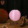 Faroles de Exterior de Color Sólido en Stock, Impermeables y a Prueba de Lluvia, Faroles Redondos de Tela de Seda Coloridos, Faroles Plegables de Tela para Áreas Escénicas
