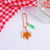Llavero creativo de fruta con colgante de acrílico de doble cara, diseño de fresa y sandía, para Airpods, cadena colgante, regalo