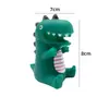 Decoraciones de Adornos para Pastel de Dinosaurio Corriendo Cumpleaños Disfraz Niños Vinilo Dinosaurio Suministros de Repostería Accesorios de Tyrannosaurus Rex
